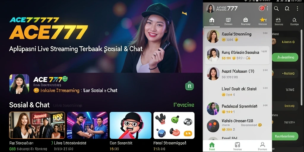 Antarmuka Live Streaming ACE777 yang intuitif dan menarik.