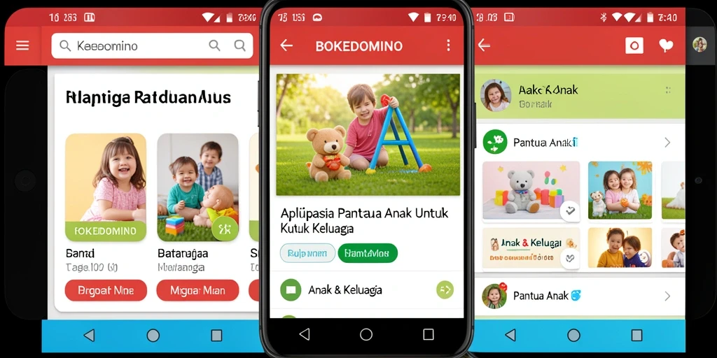 Tampilan antarmuka BOKEDOMINO yang ramah anak untuk pemantauan aktivitas.