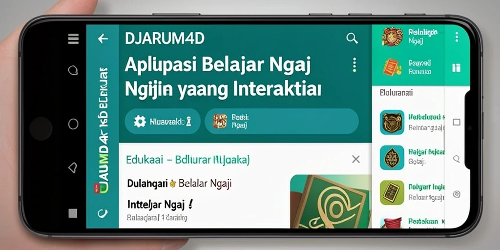 Antarmuka aplikasi DJARUM4D yang ramah pengguna untuk belajar ngaji