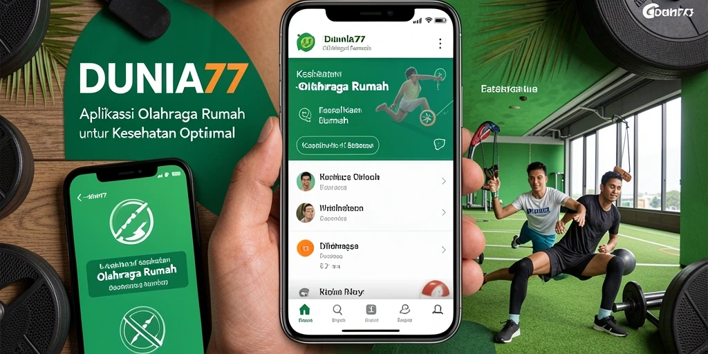 Antarmuka DUNIA77 yang menarik dan mudah digunakan untuk olahraga rumah.