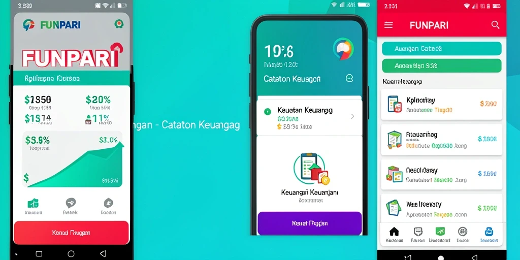 Antarmuka FUNPARI yang sederhana dan mudah digunakan untuk catatan keuangan.