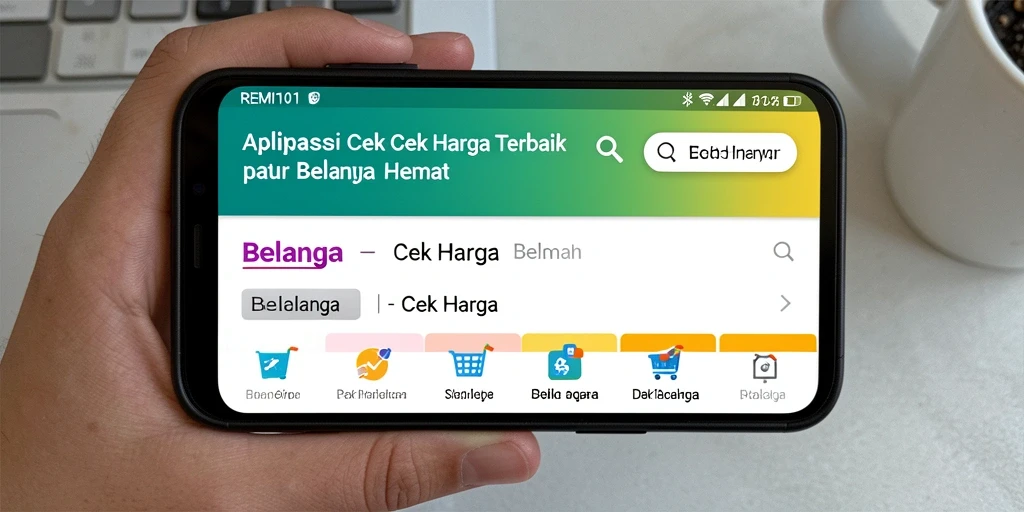 Antarmuka aplikasi REMI101 yang memudahkan pengecekan harga.