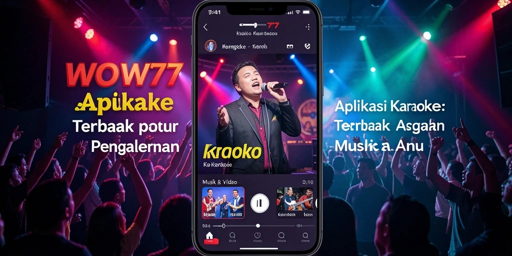 Tampilan antarmuka WOW77 yang mudah digunakan untuk Karaoke.